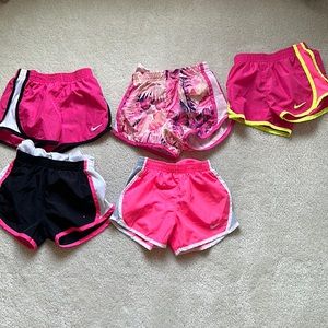 Girls Nike dri fit shorts lot. Size 4T.